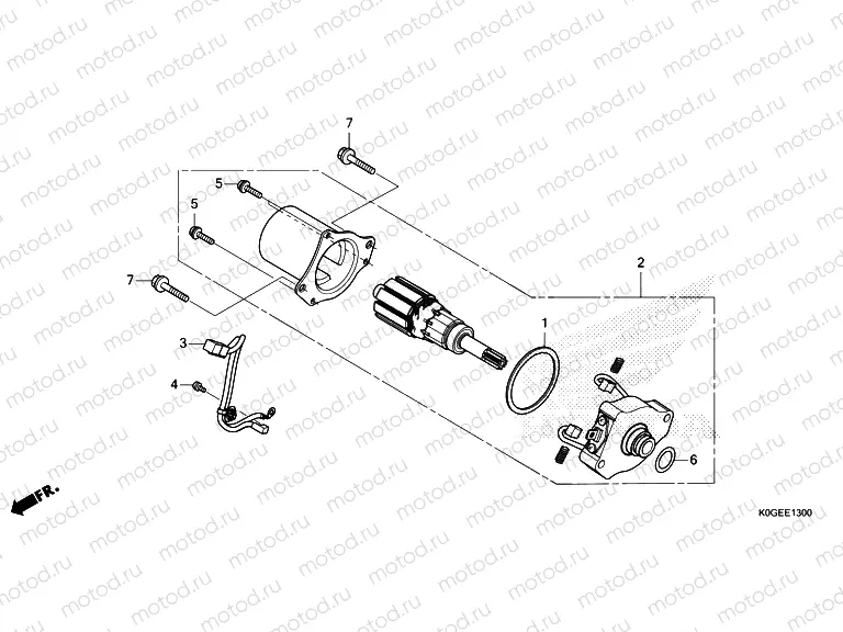 E-13 STARTER MOTOR