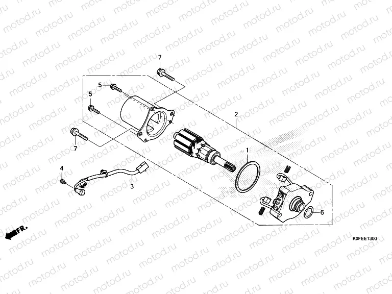 E-13 STARTER MOTOR