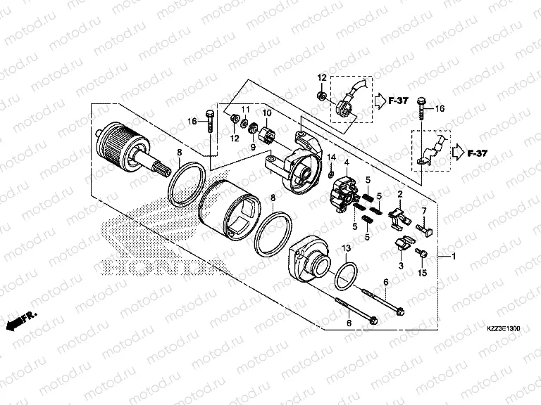 E-13 STARTER MOTOR