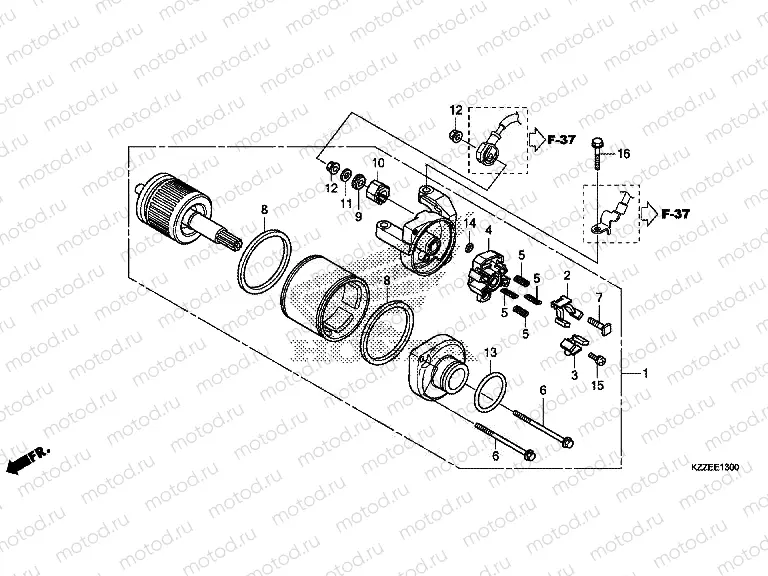 E-13 STARTER MOTOR