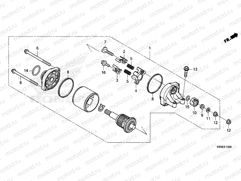 E-13 STARTER MOTOR