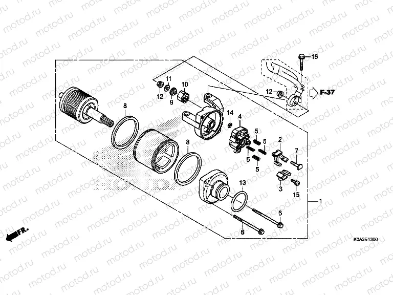 E-13 STARTER MOTOR