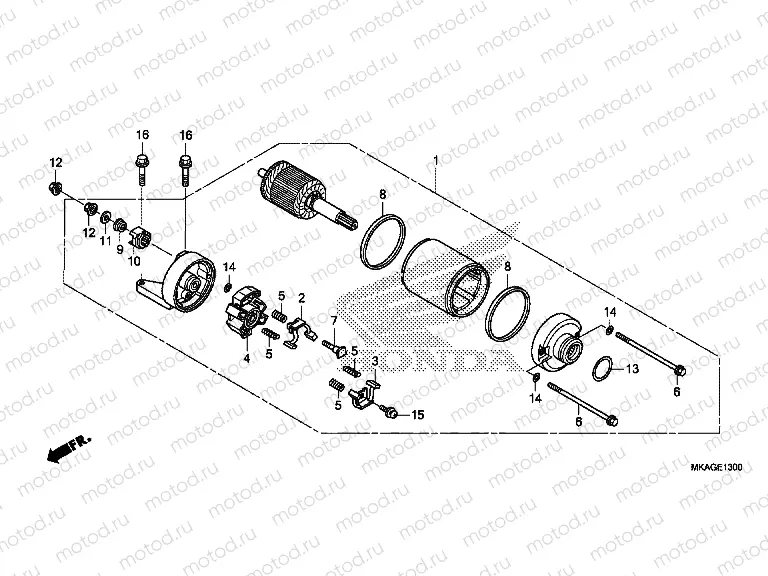 E-13 STARTING MOTOR