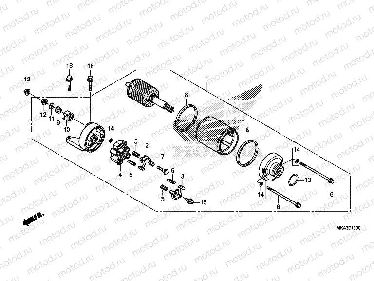 E-13 STARTING MOTOR