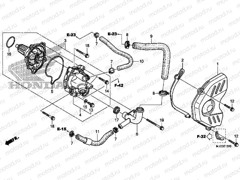 E-13 WATER PUMP