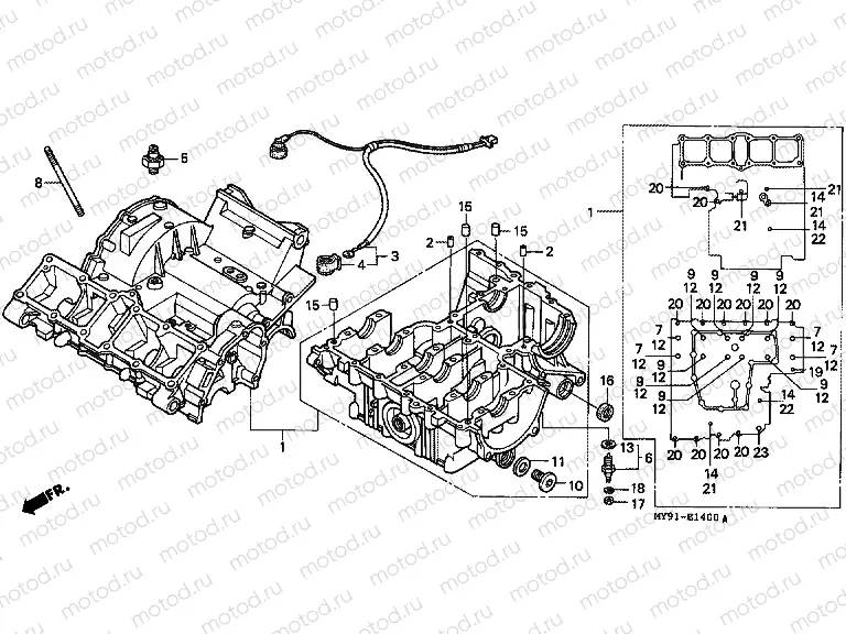E-14 CRANKCASE
