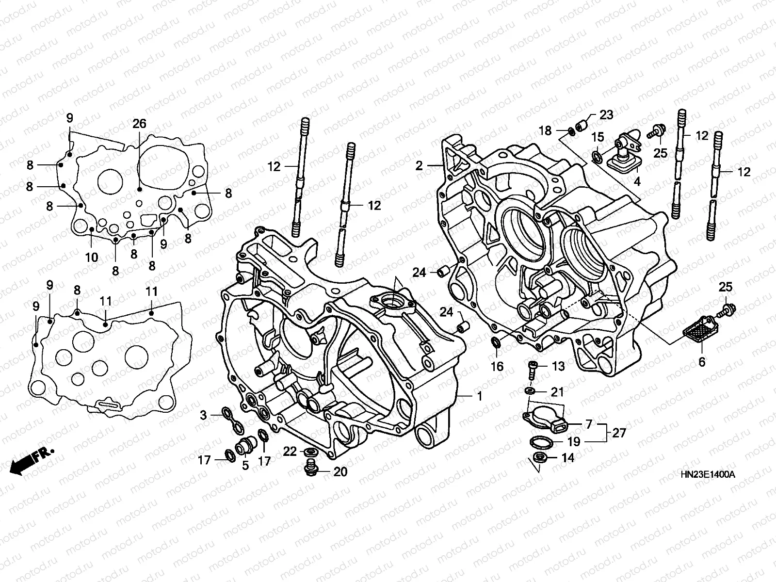E-14 CRANKCASE