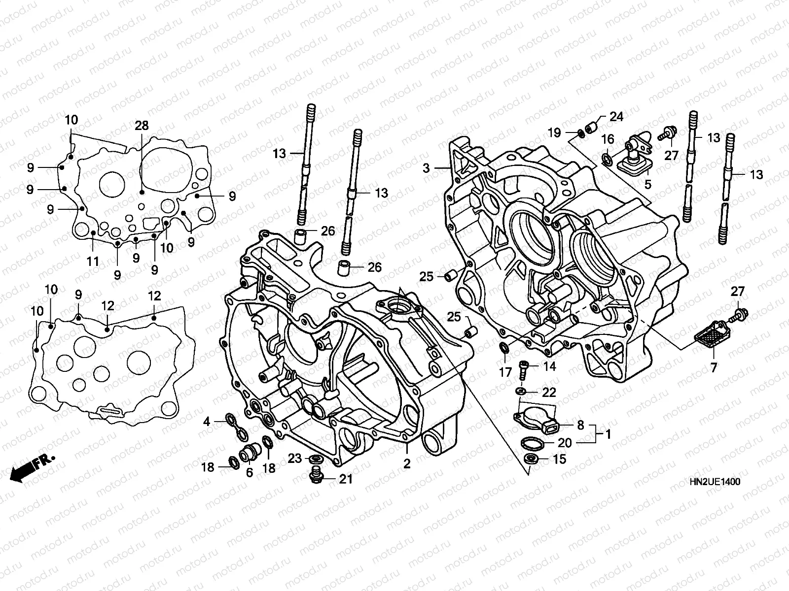 E-14 CRANKCASE
