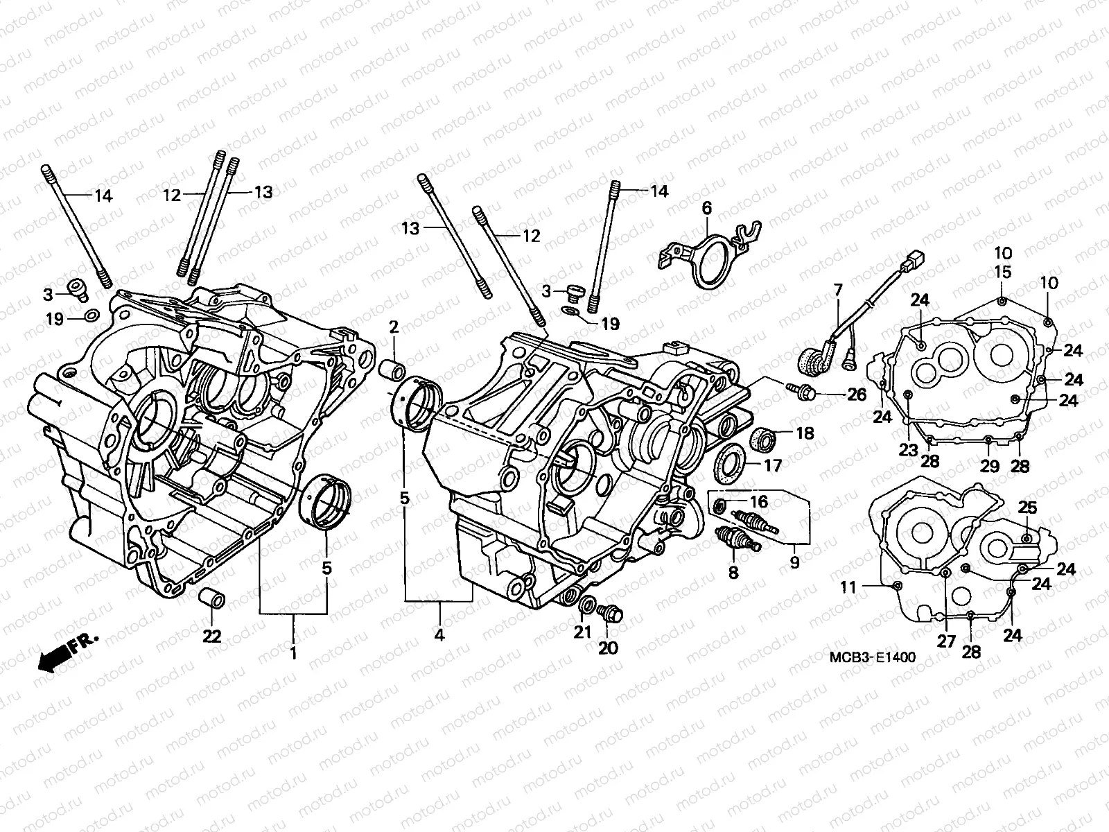 E-14 CRANKCASE