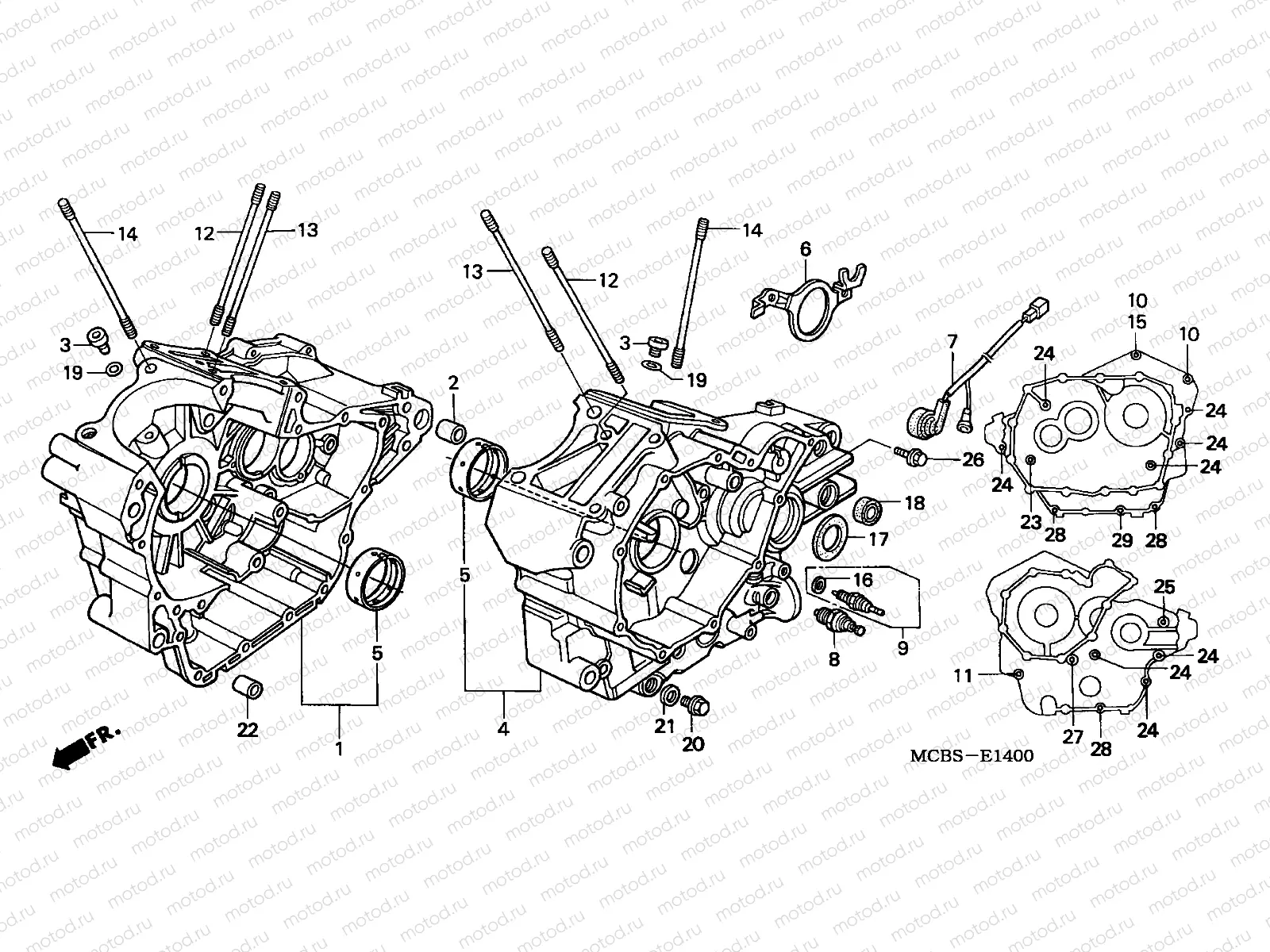 E-14 CRANKCASE