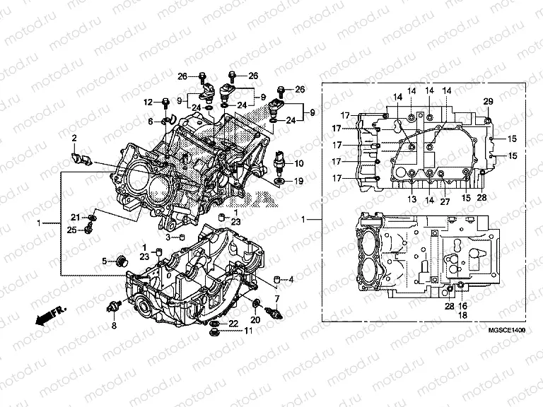 E-14 CRANKSHAFT