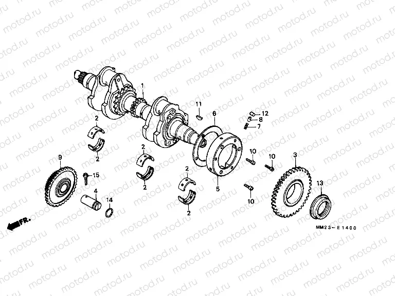 E-14 CRANKSHAFT