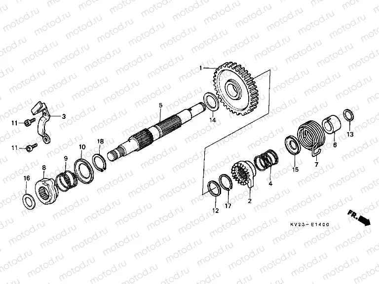E-14 DRIVE SHAFT AXLE