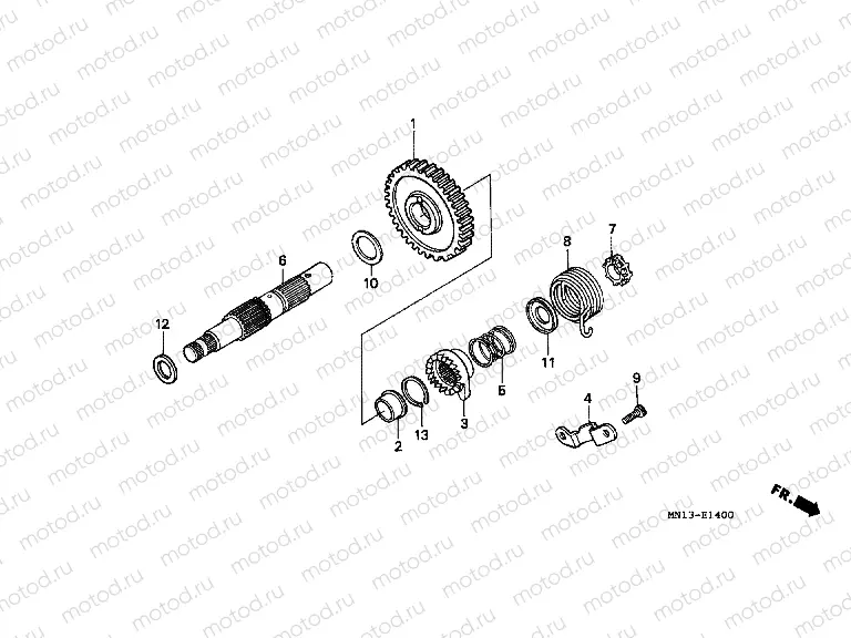 E-14 DRIVE SHAFT AXLE