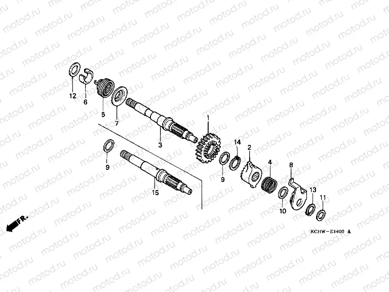 E-14 DRIVE SHAFT AXLE