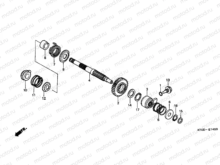 E-14 DRIVE SHAFT AXLE