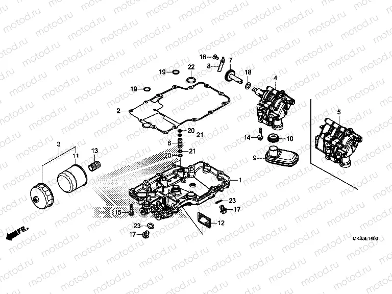 E-14 OIL PAN & OIL PUMP