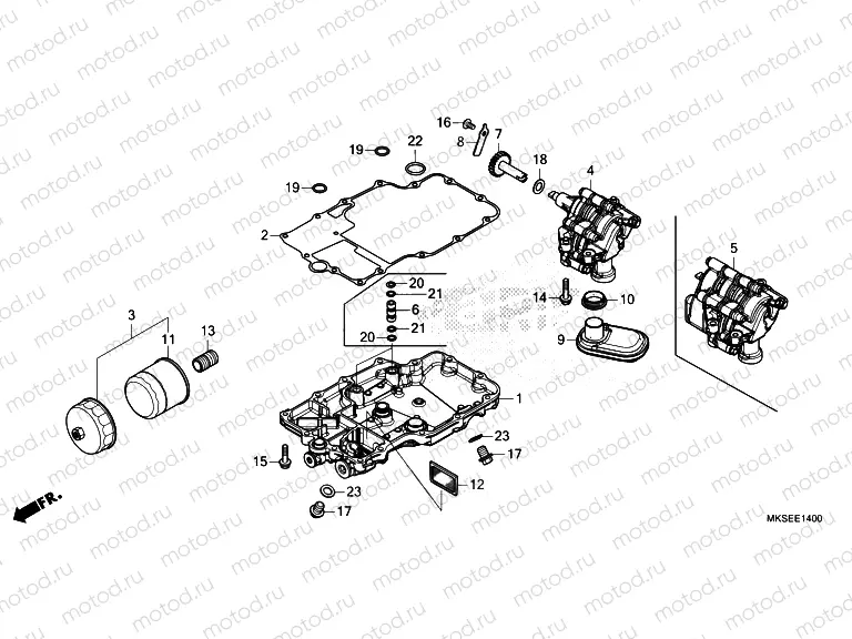 E-14 OIL PAN & OIL PUMP