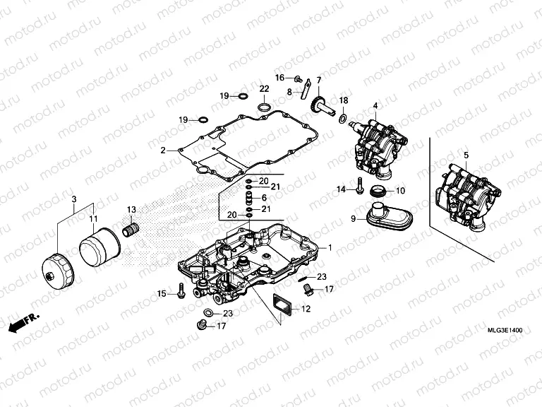 E-14 OIL PAN & OIL PUMP