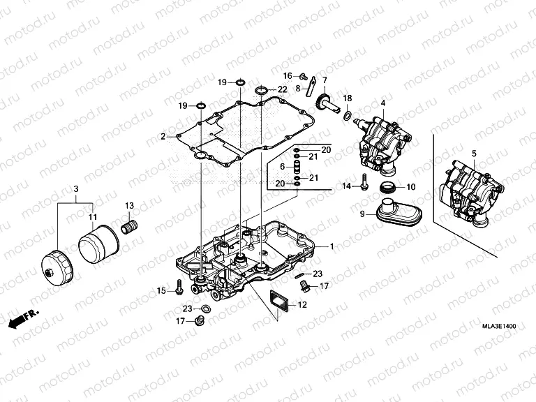 E-14 OIL PAN & OIL PUMP