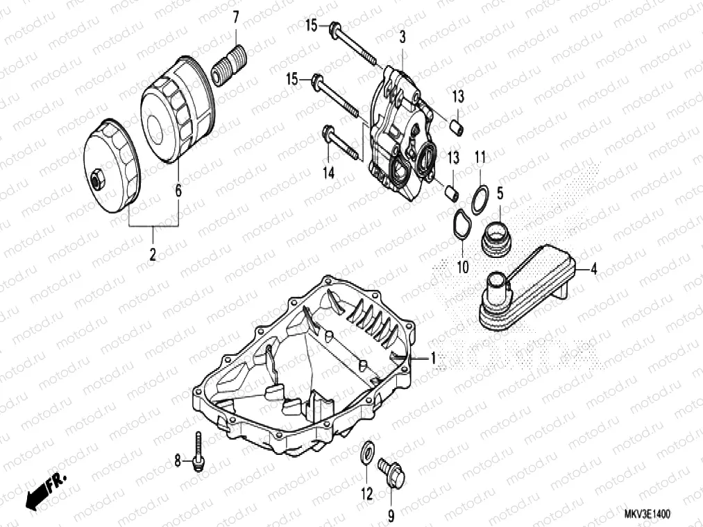E-14 OIL PAN & OIL PUMP