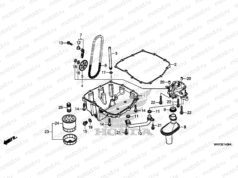 E-14 OIL PAN & OIL PUMP