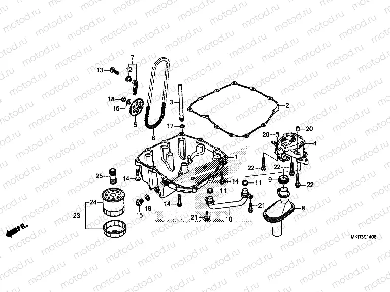 E-14 OIL PAN & OIL PUMP