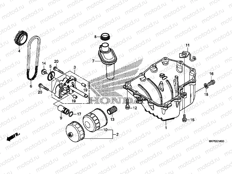 E-14 OIL PAN & OIL PUMP