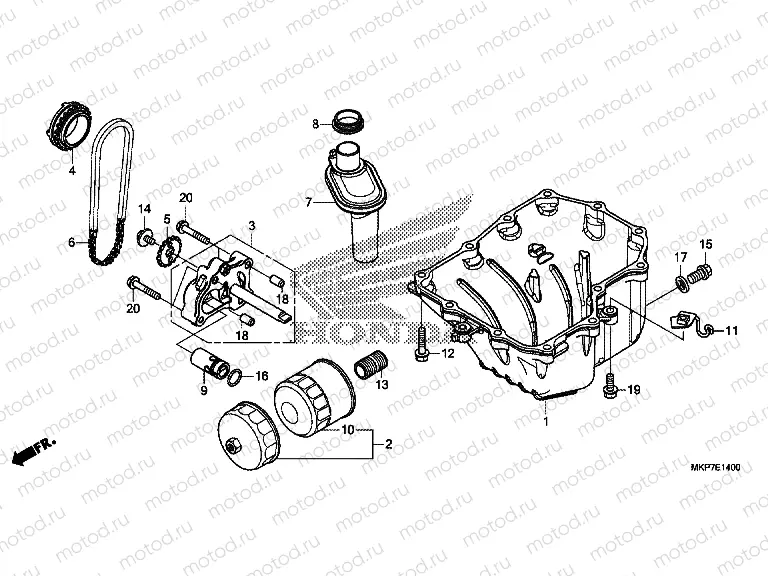 E-14 OIL PAN & OIL PUMP