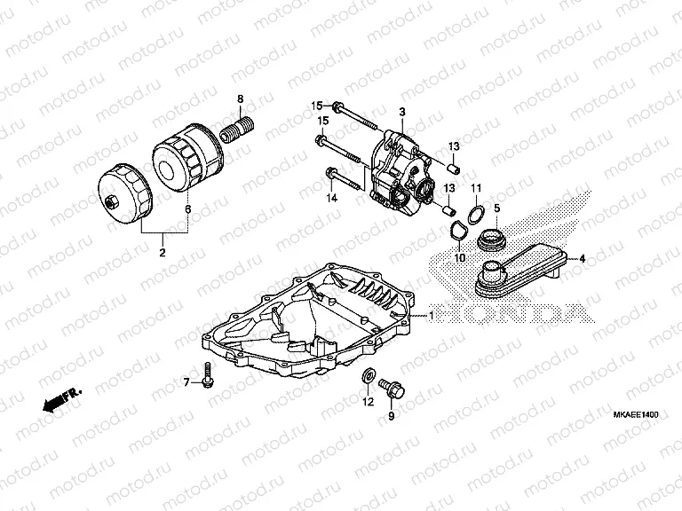 E-14 OIL PAN/OIL PUMP