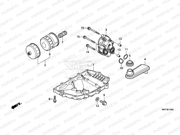 E-14 OIL PAN/OIL PUMP