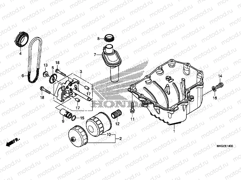 E-14 OIL PAN/OIL PUMP