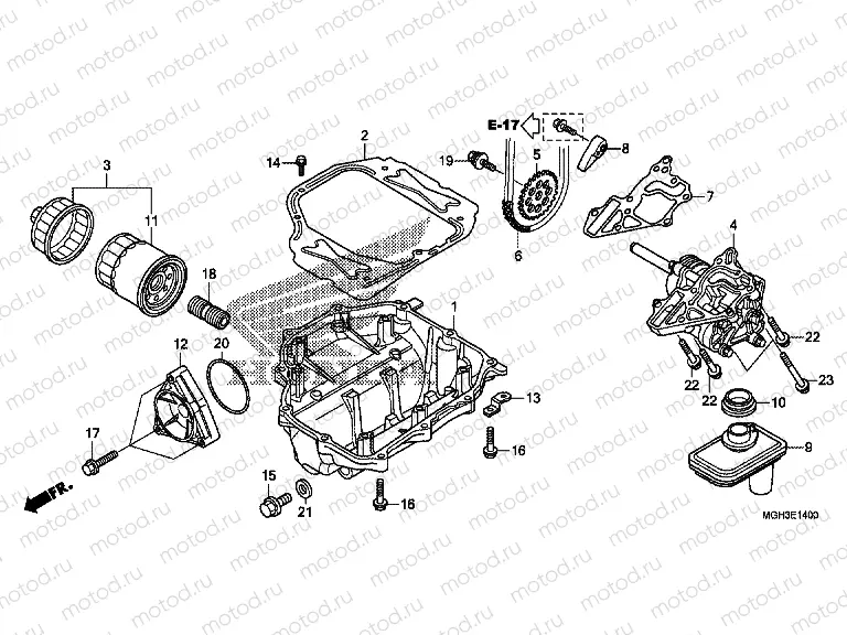 E-14 OIL PUMP (VFR1200X)