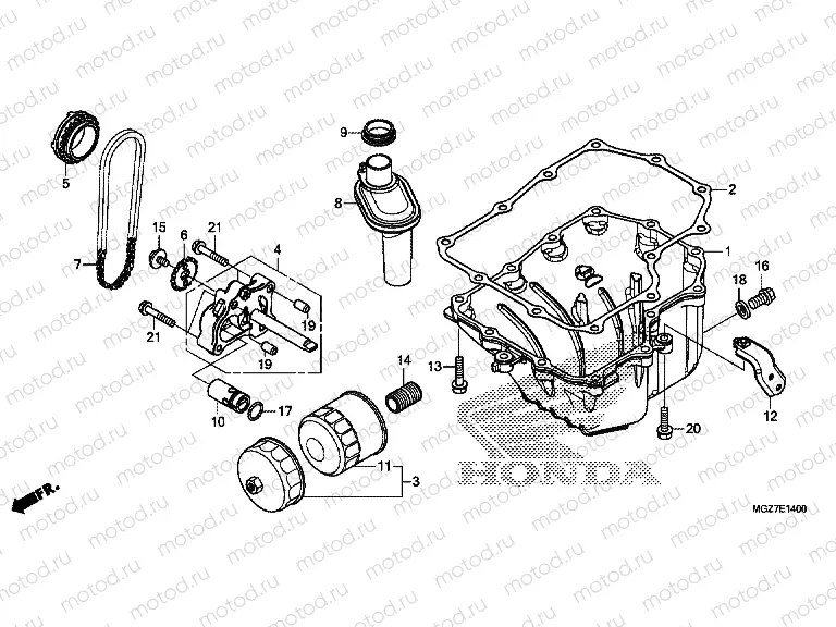 E-14 OIL TANK / OIL PUMP