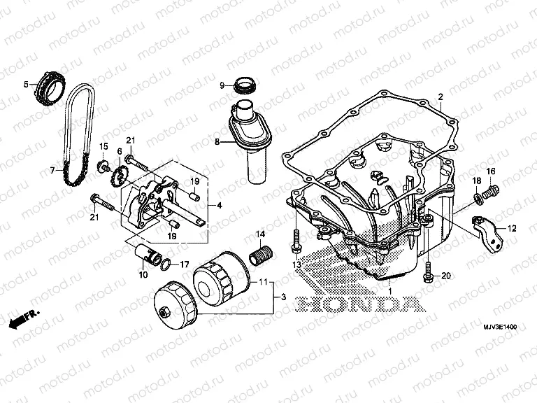 E-14 OIL TANK / OIL PUMP