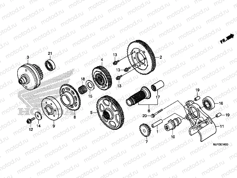 E-14 PRIMARY DRIVE GEAR