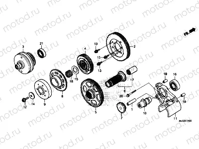 E-14 PRIMARY DRIVE GEAR