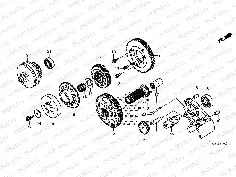 E-14 PRIMARY DRIVE GEAR
