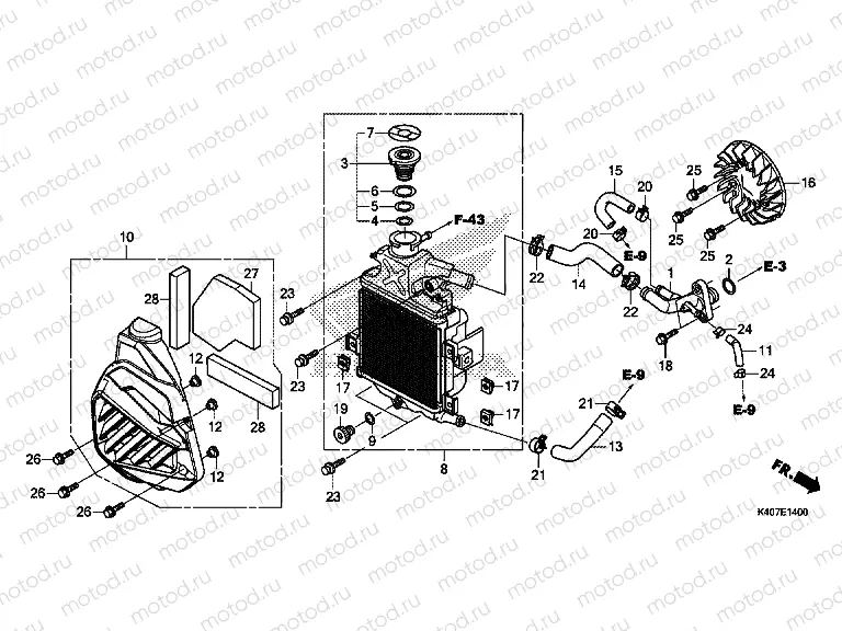 E-14 RADIATOR
