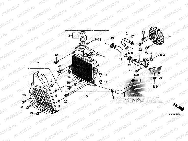 E-14 RADIATOR