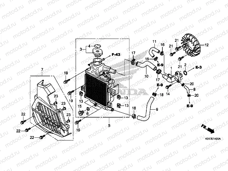 E-14 RADIATOR