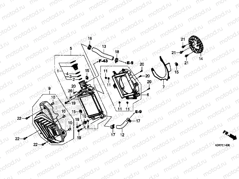 E-14 RADIATOR