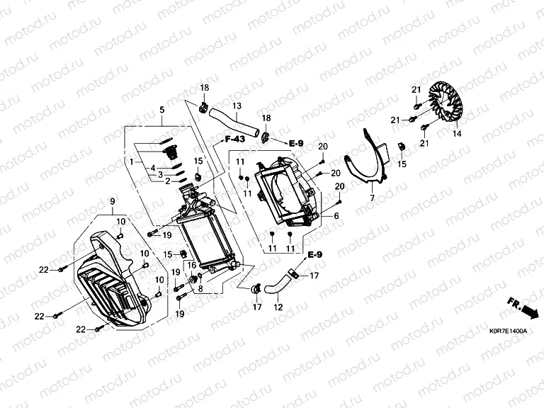 E-14 RADIATOR