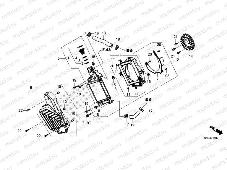 E-14 RADIATOR