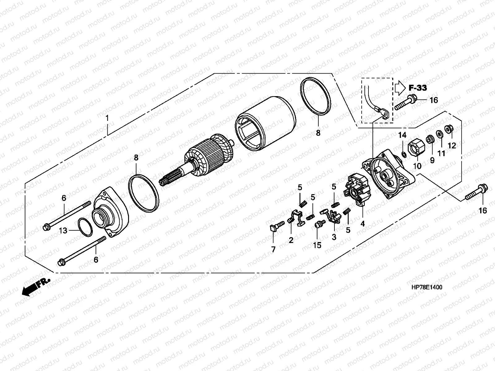 E-14 STARTING MOTOR