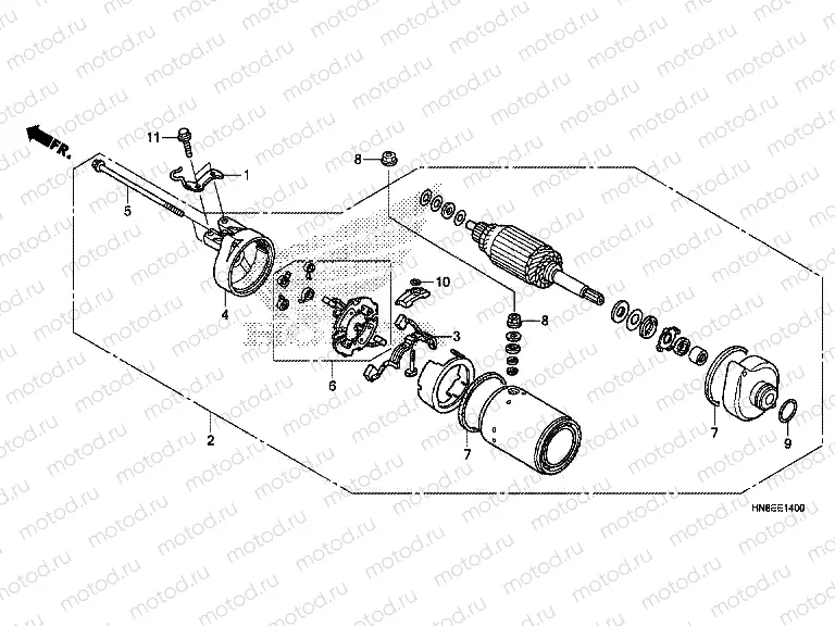 E-14 STARTING MOTOR