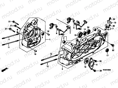 E-15-1 CRANKCASE (FES1257/A7)(FES1507/A7)
