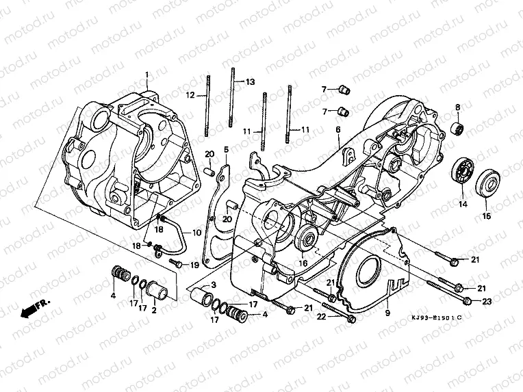 E-15-1 CRANKSHAFT (CH125G / J / L / M / N / P / R)