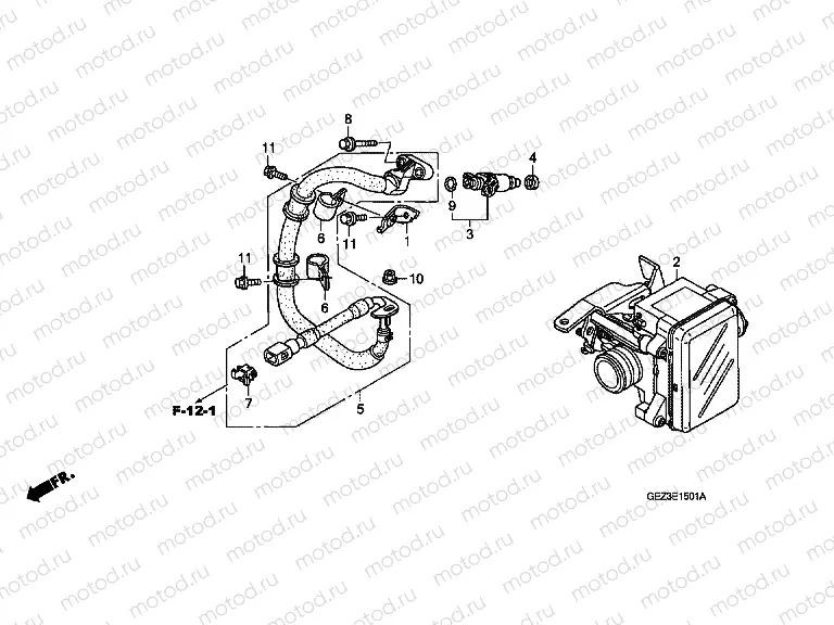 E-15-1 THROTTLE HOUSING (NPS505 / 6)