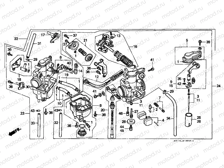 E-15 CARBURETOR (XR250RE / RF)